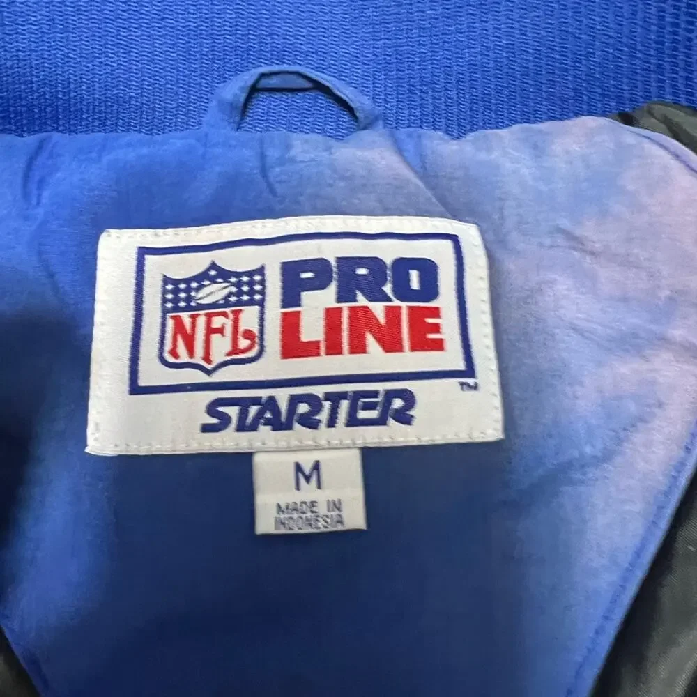 Vintage Starter New York Giants Half Zip Jacket Proline MEDIUM NFL Football